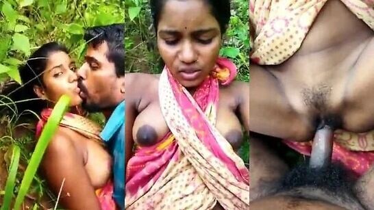Odiya Girl in Saree Pussy Fucked in Jungle Vdo